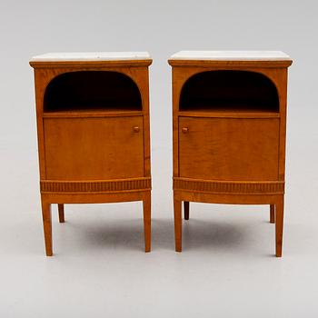 SÄNGBORD, 1 par, Mobilia, Malmö, 1900-talets första hälft.