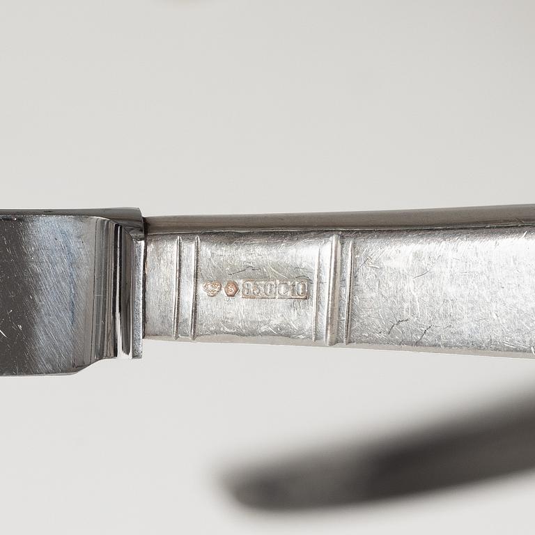 Jacob Ängman, A Swedish silver cutlery set, "Rosenholm", GAB, Stockholm and Eskilstuna 1958-1993 (60 pieces).