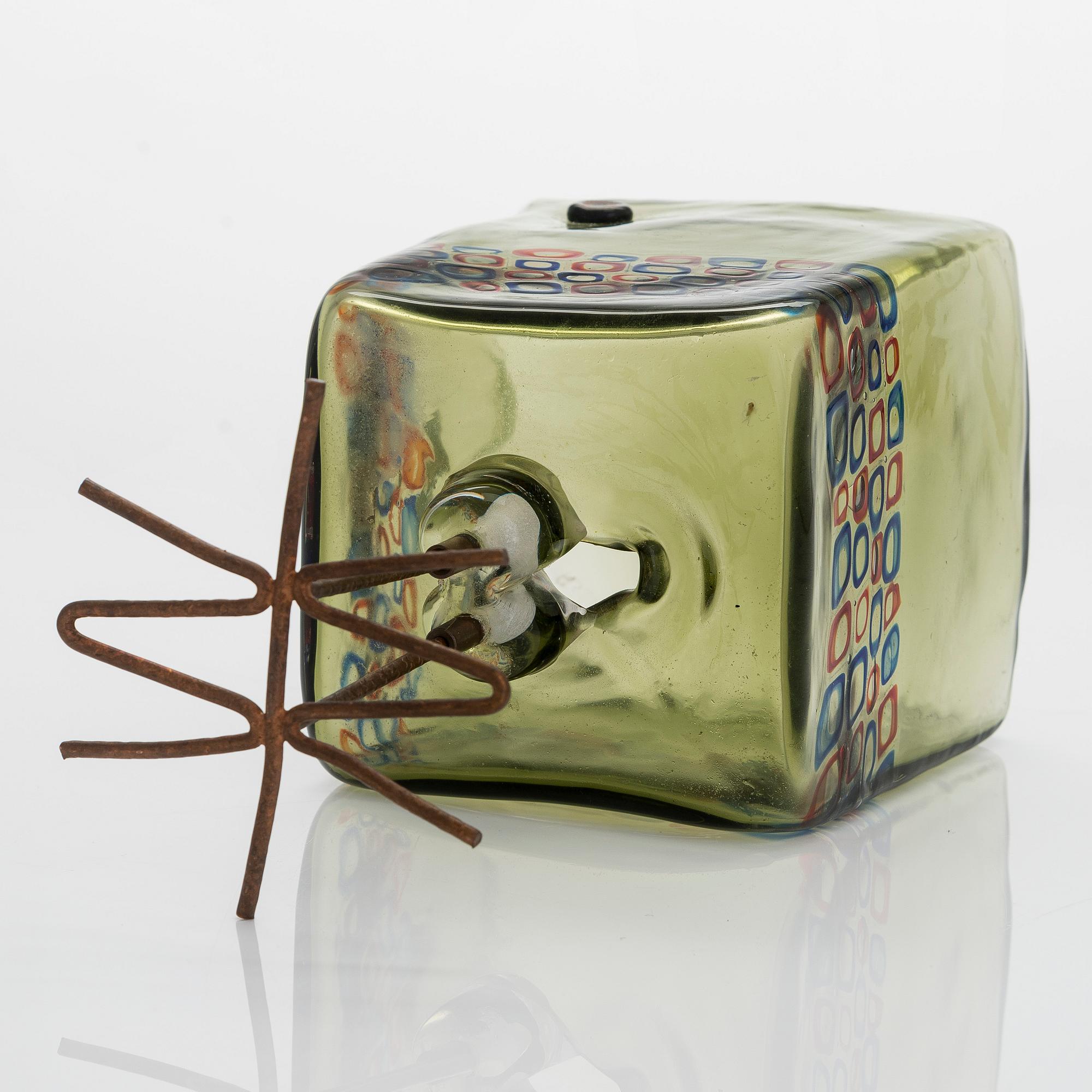 Alessandro Pianon, a 1960s 'Pulcino' glass sculpture Vistosi Murano, Italy.
