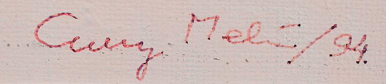 CURRY MELIN, olja på duk, sign och dat 94.