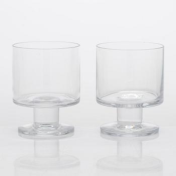 Timo Sarpaneva, set of 12 'Triennale' drinking glasses for Iittala. In production. 1996 - 1997.