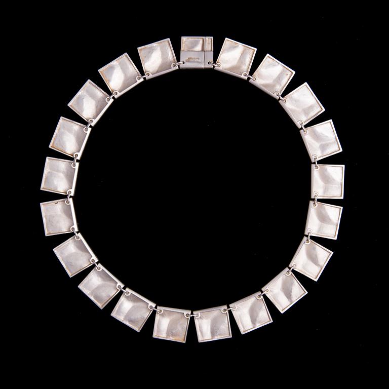 BJÖRN WECKSTRÖM, NECKLACE. Galactic Tops. Streling silver, Lapponia 1976.