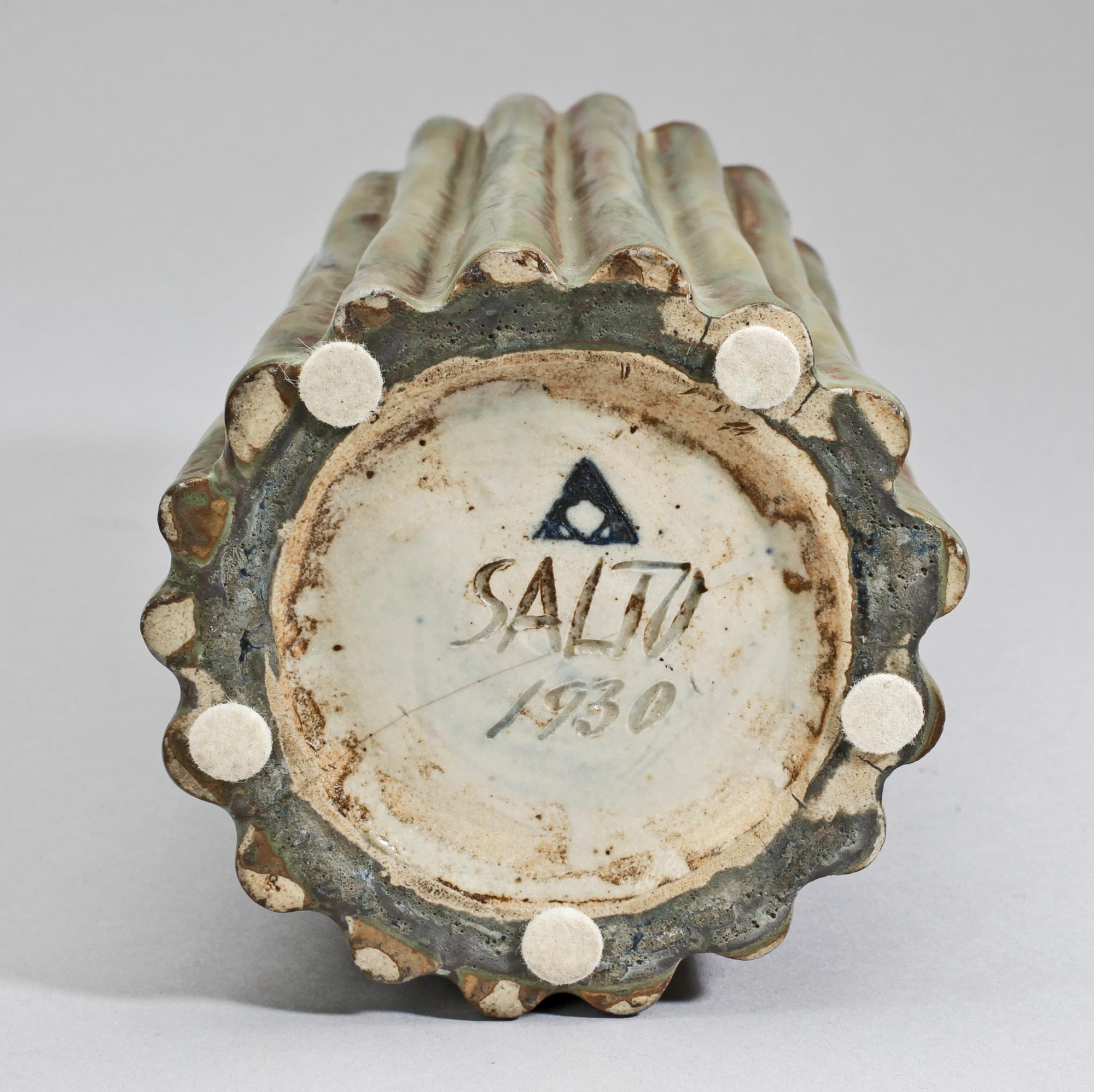 VAS, stengods, Axel Salto. Sign och dat 1930.