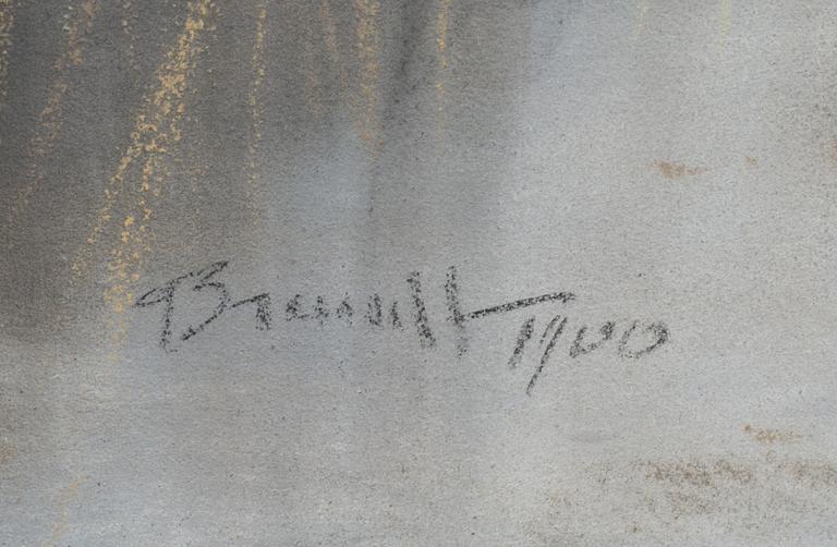 CARL BRANDT, pastell, signerad och daterad 1900.