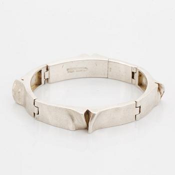 Björn Weckström, armband, "Ceres" sterling silver, Lapponia, Helsingfors 1970.