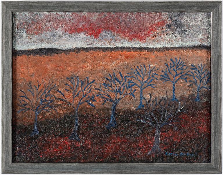 KARIN OLSSON, oil on canvas, signed.