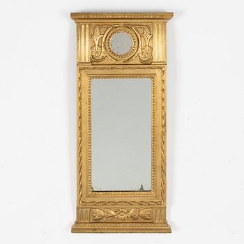 Mirror, late Gustavian, 19th century.