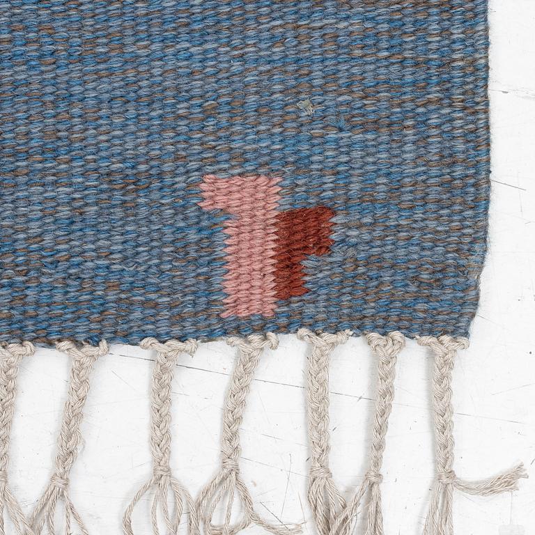 Erik Lundberg, rug, flat weave, "Coral", approx. 240 x 170 cm, Vävaregården Eringsboda, signed V.