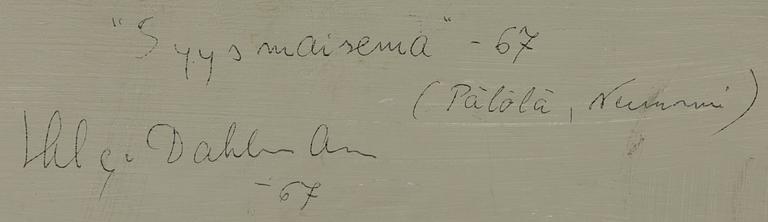 Helge Dahlman, "Höstlandskap".