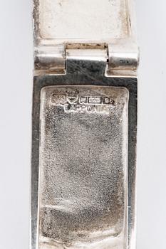 LAPPONIA armband silver "Ceres" design Björn Weckström Finland 1979.