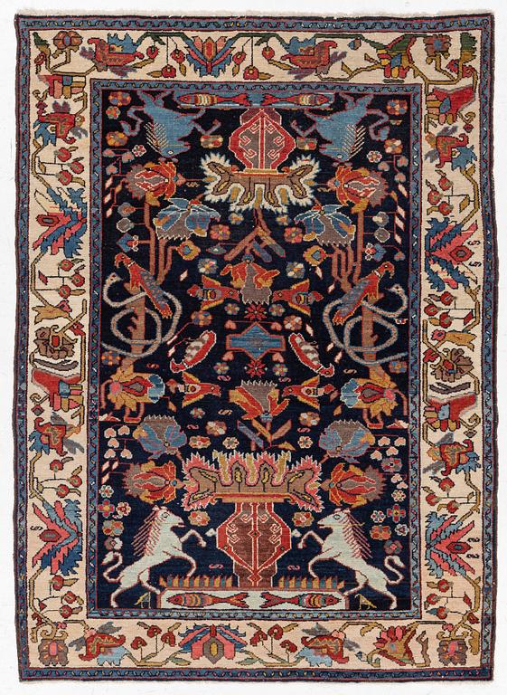 An antique Hamadan rug Northwest Persia (Iran), c. 190 x 140 cm.