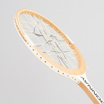Tennisracket, Donnay, speciellt framtaget racket i trä.