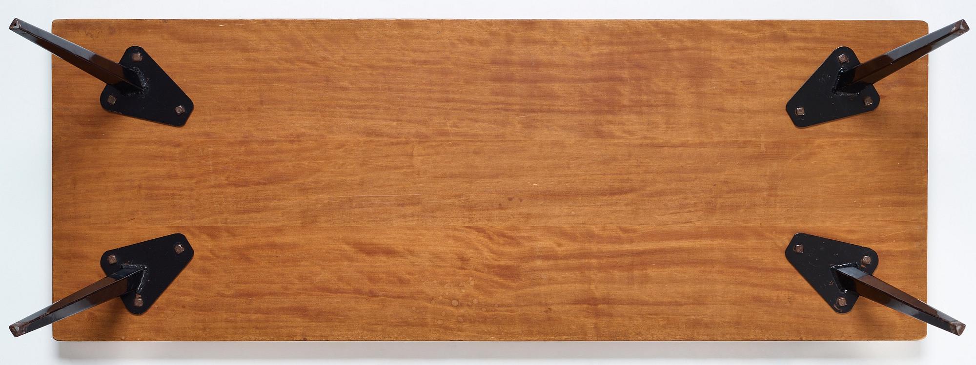CHARLOTTE PERRIAND, soffbord, Ateliers Jean Prouvé, Frankrike ca 1962.