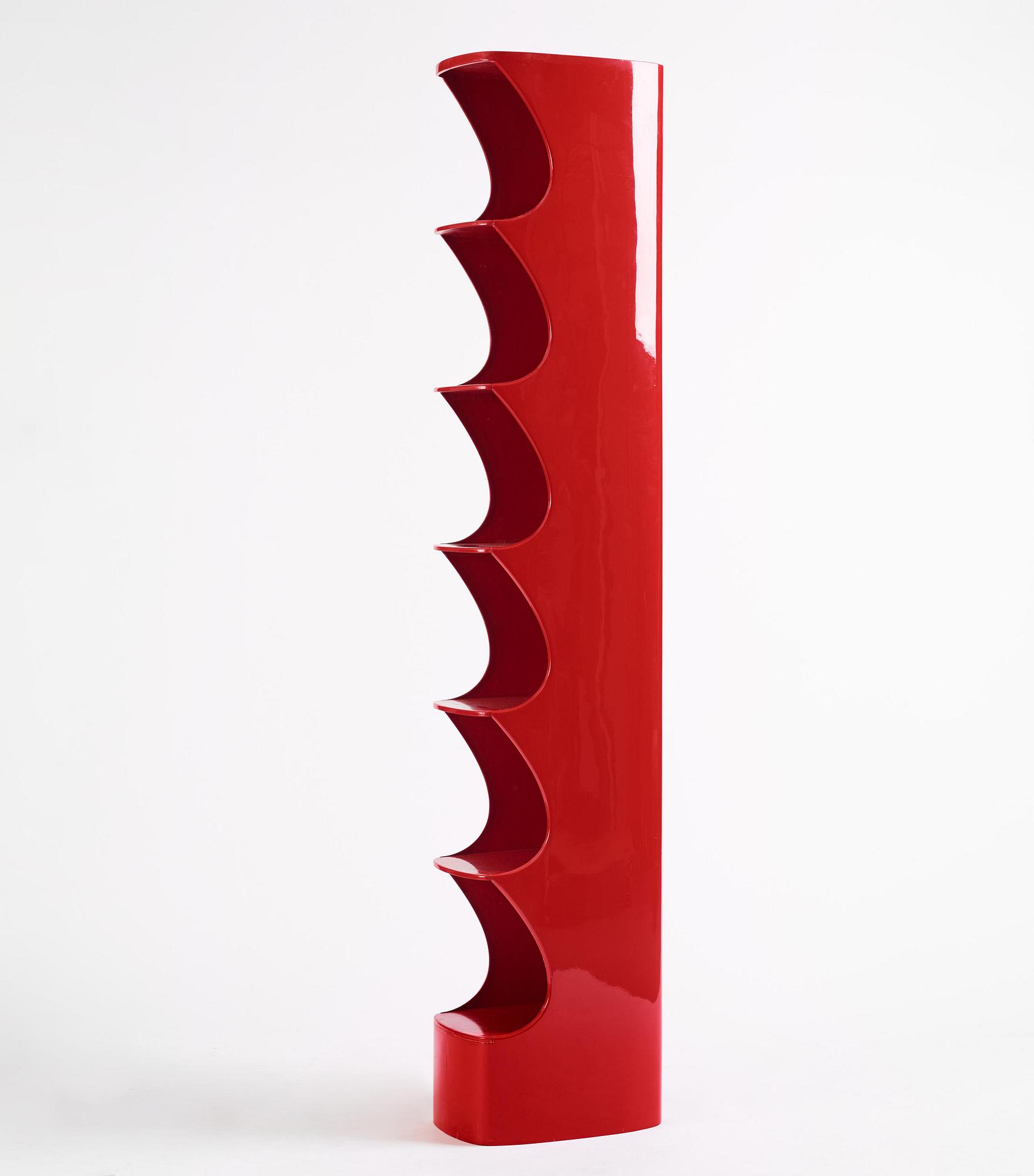 Valérie Doubroucinskis, a "Totem" shelf, Rodier, France, 1970s.