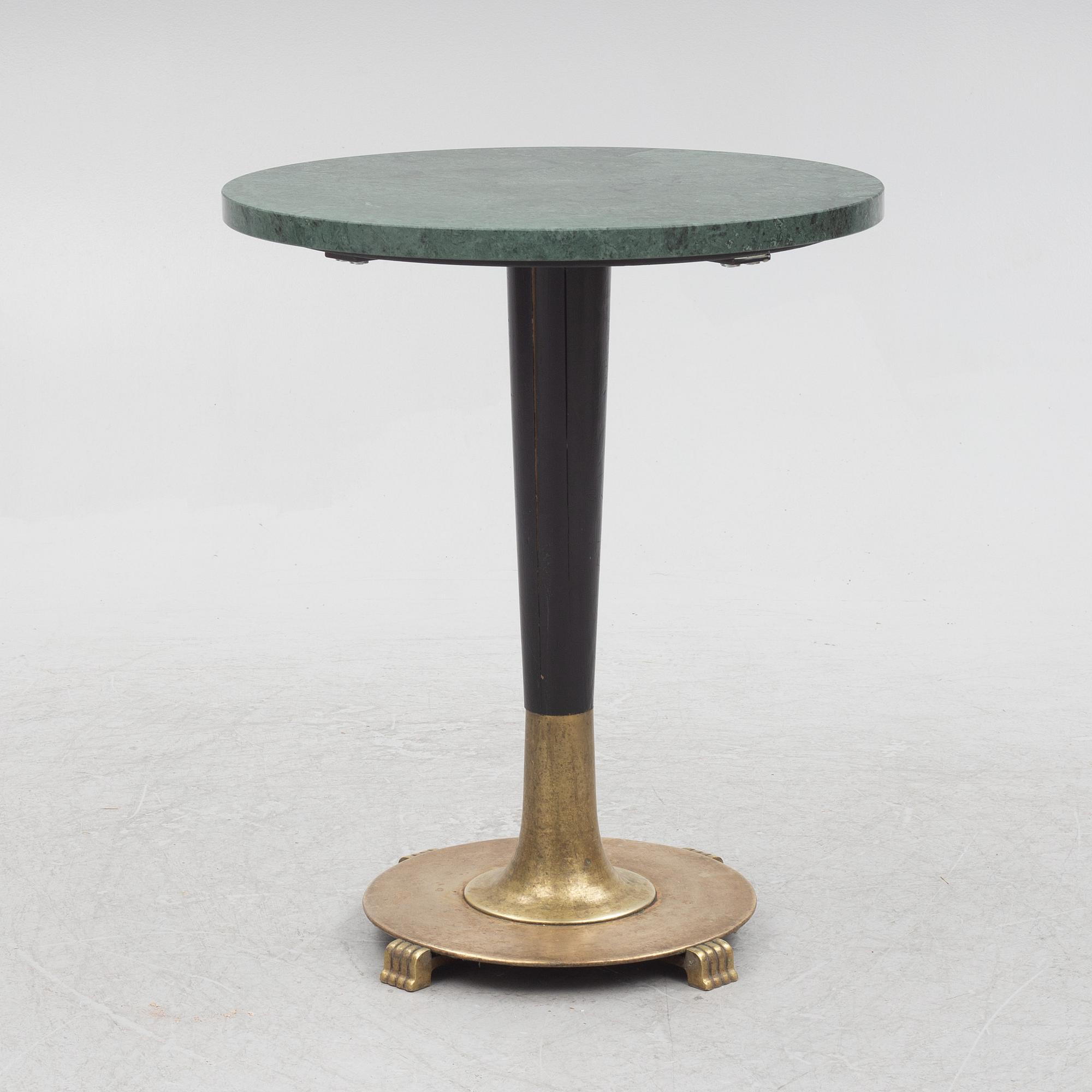 Cafébord, 1900-tal.