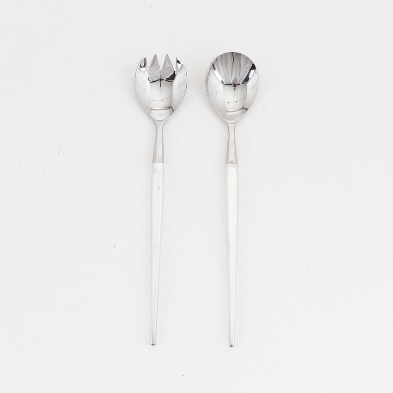 Theresia Hvorslev, sterling silver salad cutlery, 'Tradtition', MEMA, Lidköping, 1970.