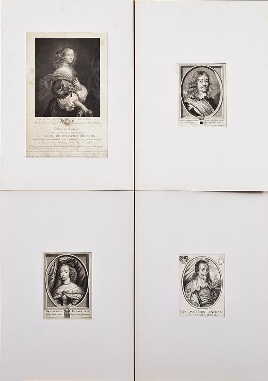 GRAFISKA BLAD, 12 stycken, 1800-tal.
