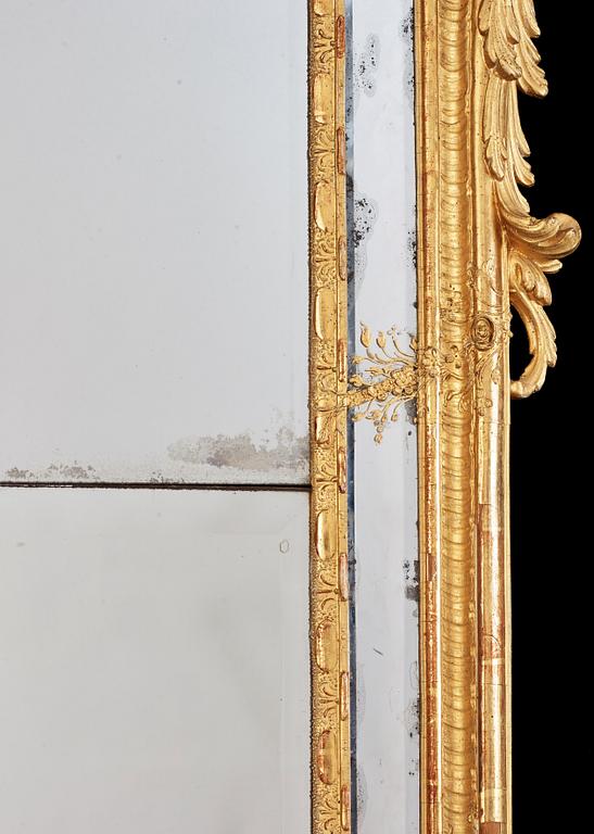 A Swedish Rococo 18th century mirror.