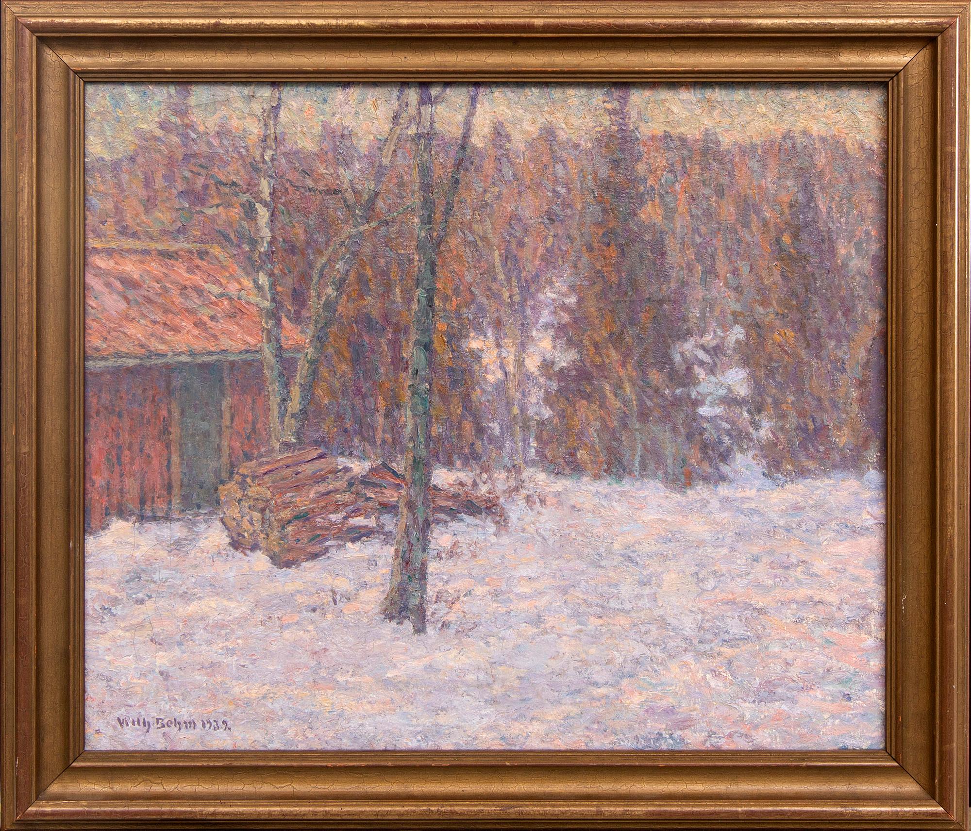 Wilhelm Behm, olja på duk, signerad, daterad 1932.