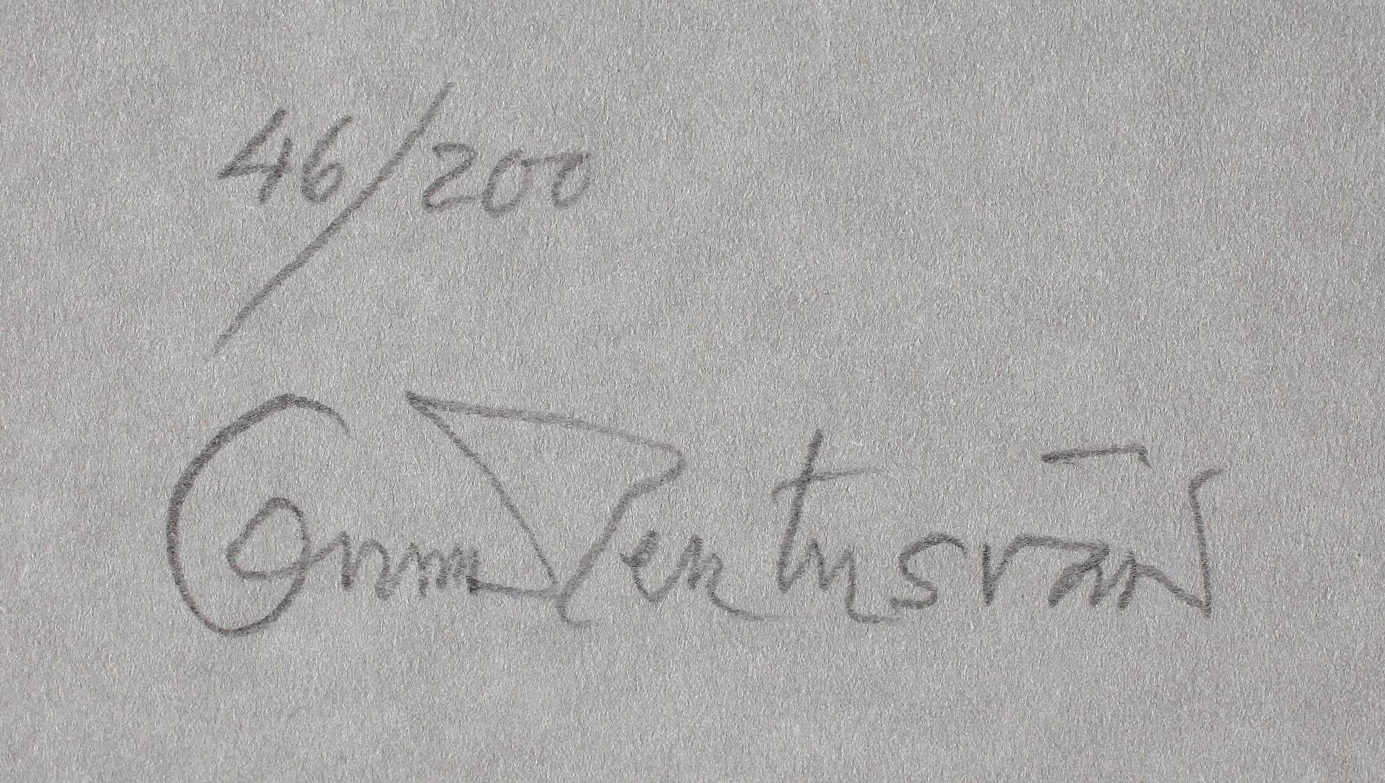 OSCAR REUTERSVÄRD, litografi. Sign o numr 46/200.