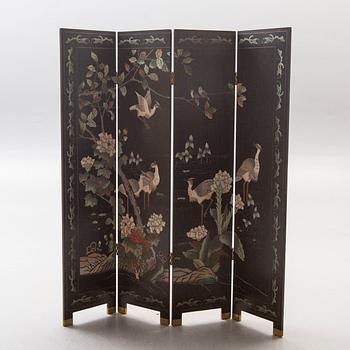 A Japanese 20th century folding screen.