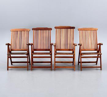 TRÄDGÅRDSSTOLAR, 4 st, Scandinavian Design Jutlandia, 1900-talets andra hälft.