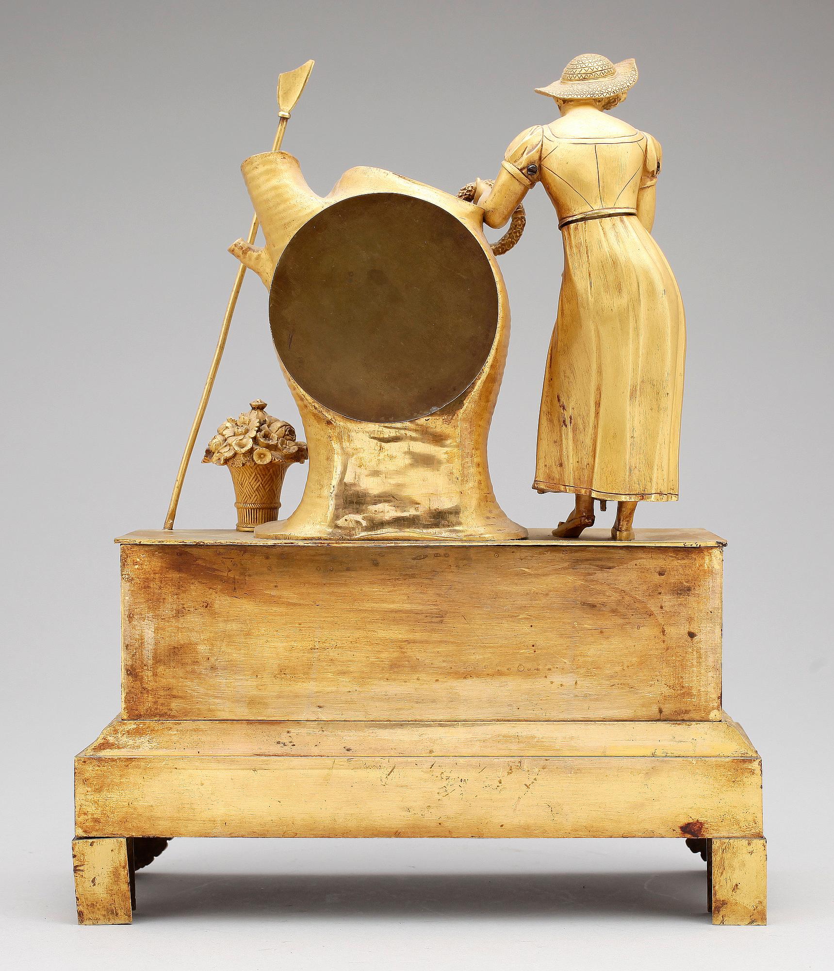 BORDSPENDYL, brons, 1800-tal.