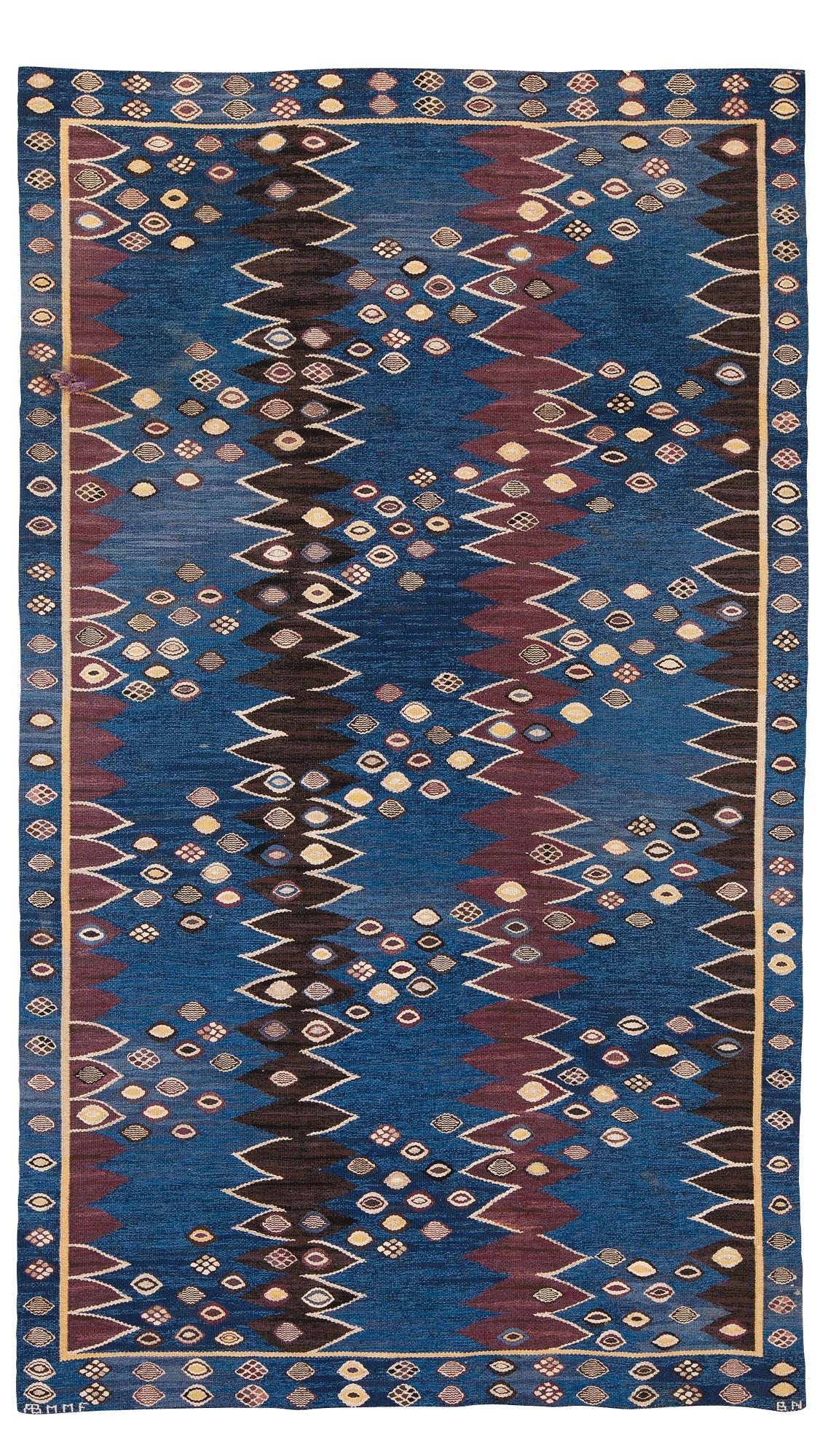 MATTA. "Snäckorna". Gobelängteknik. 341 x 198 cm. Signerad AB MMF BN.