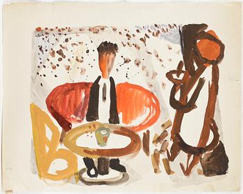 NALLE WERNER, Akvareller, 4 st, signerade.