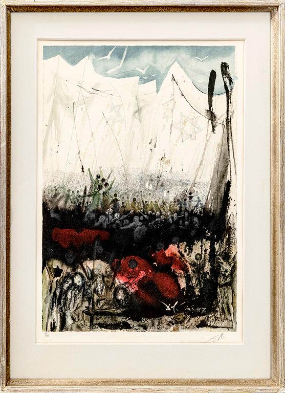 Salvador Dalí,  lithograph signed and numbered 151/250.