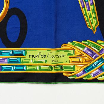 Cartier, a twill silk scarf.