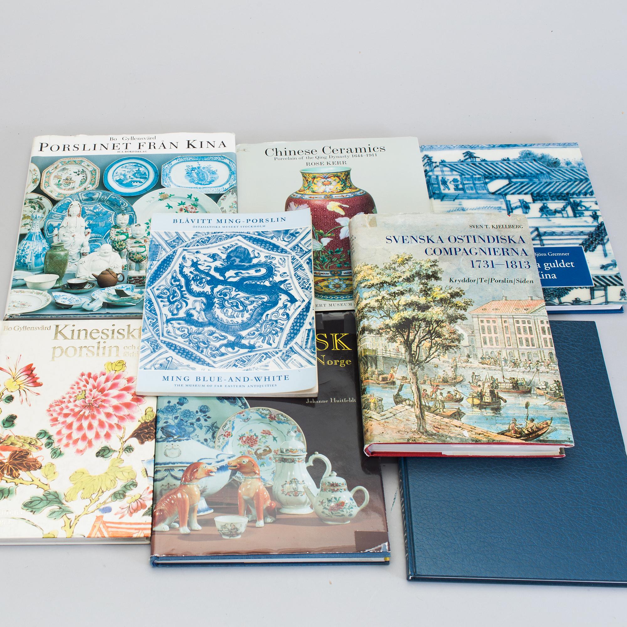 EIGHT BOOKS, 20th century.