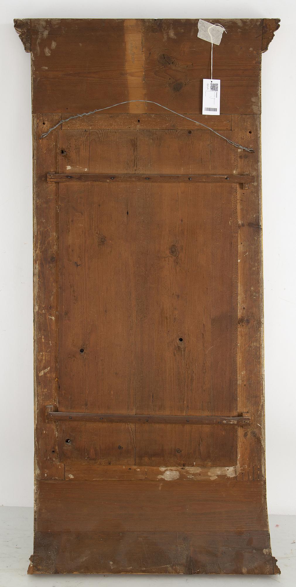 A late Gustavian mirror, circa 1800.