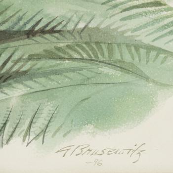 Gunnar Brusewitz, watercolor, signed and dated -96.