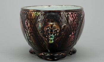 SKÅL, majolika, Arabia, 1800-talets slut.