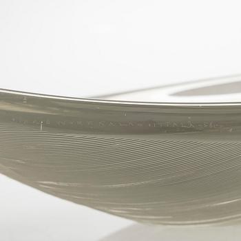 Tapio Wirkkala, A glass bowl "Lehti" (Leaf), signed Tapio Wirkkala Iittala -56.