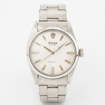 Rolex, Oyster, Precision, wristwatch, 34.5 mm.