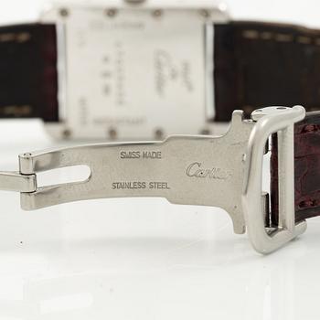 Cartier, Tank, wristwatch, 22 x 22 (29.5) mm.