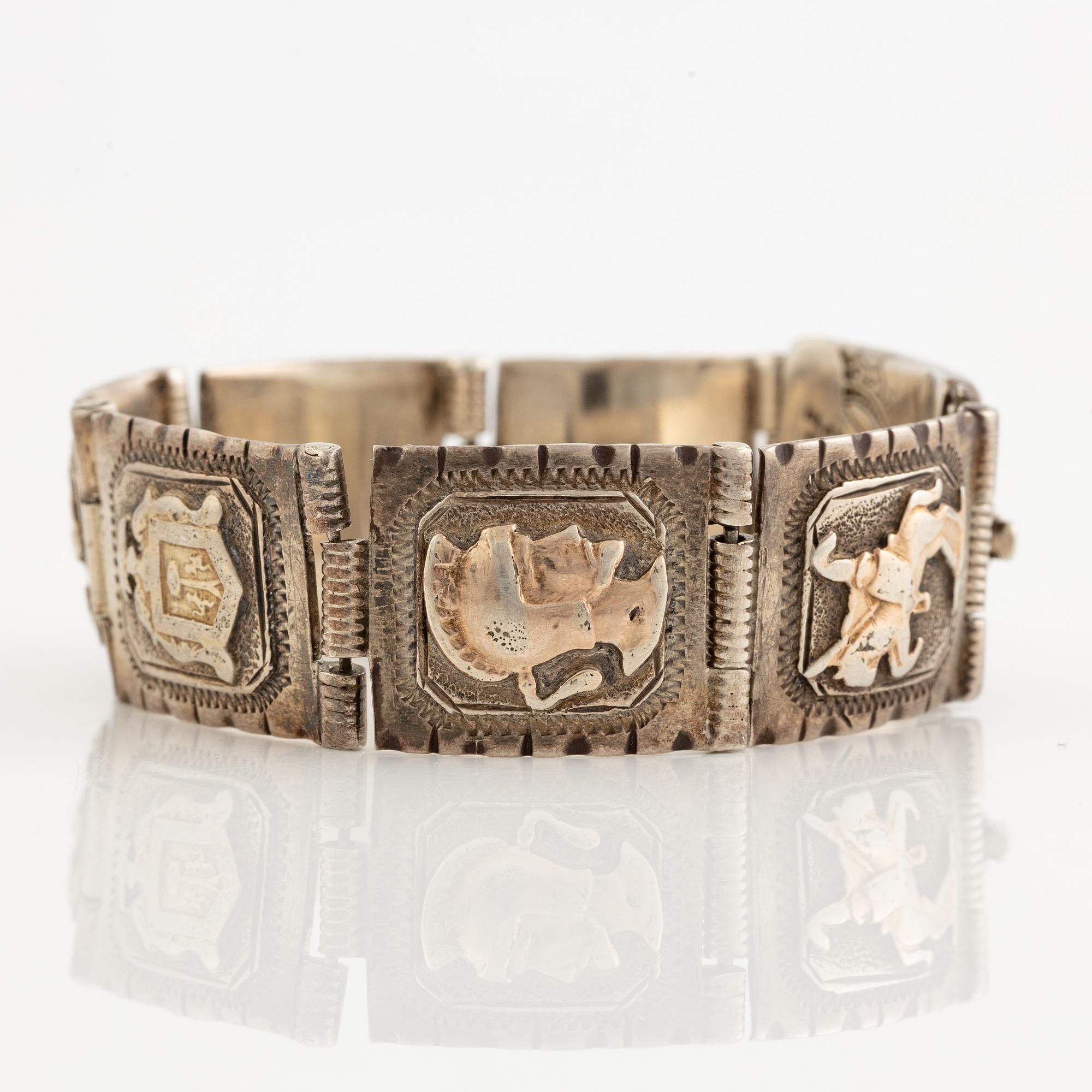 Bracelet, silver, Mexico.