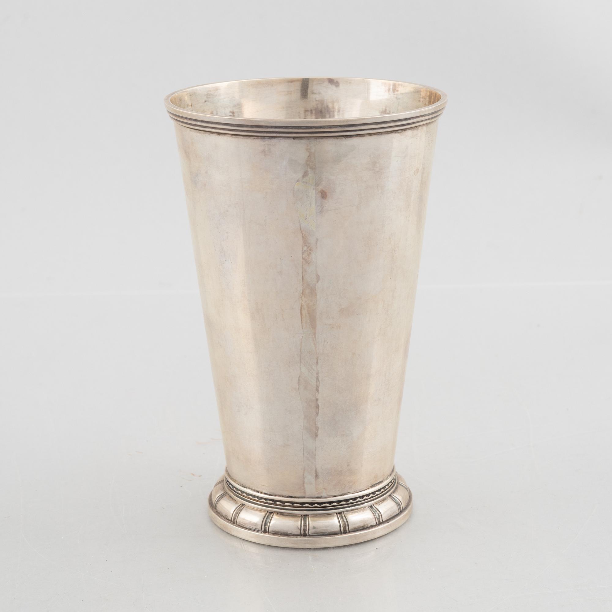 Eric Råström, a silver beaker, CG Råström, Stockholm 1953.