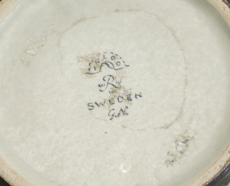 VAS och SKÅLAR, 3 st, stengods, Gunnar Nylund och Carl-Harry Stålhane, Rörstrand.