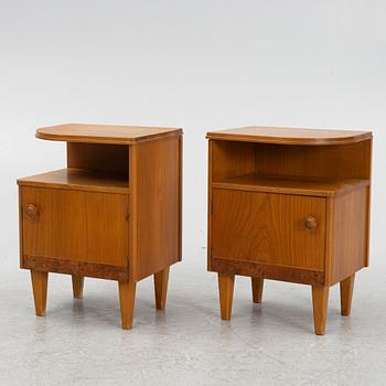 A pair of Swedish Modern bedside tables, 1940's.