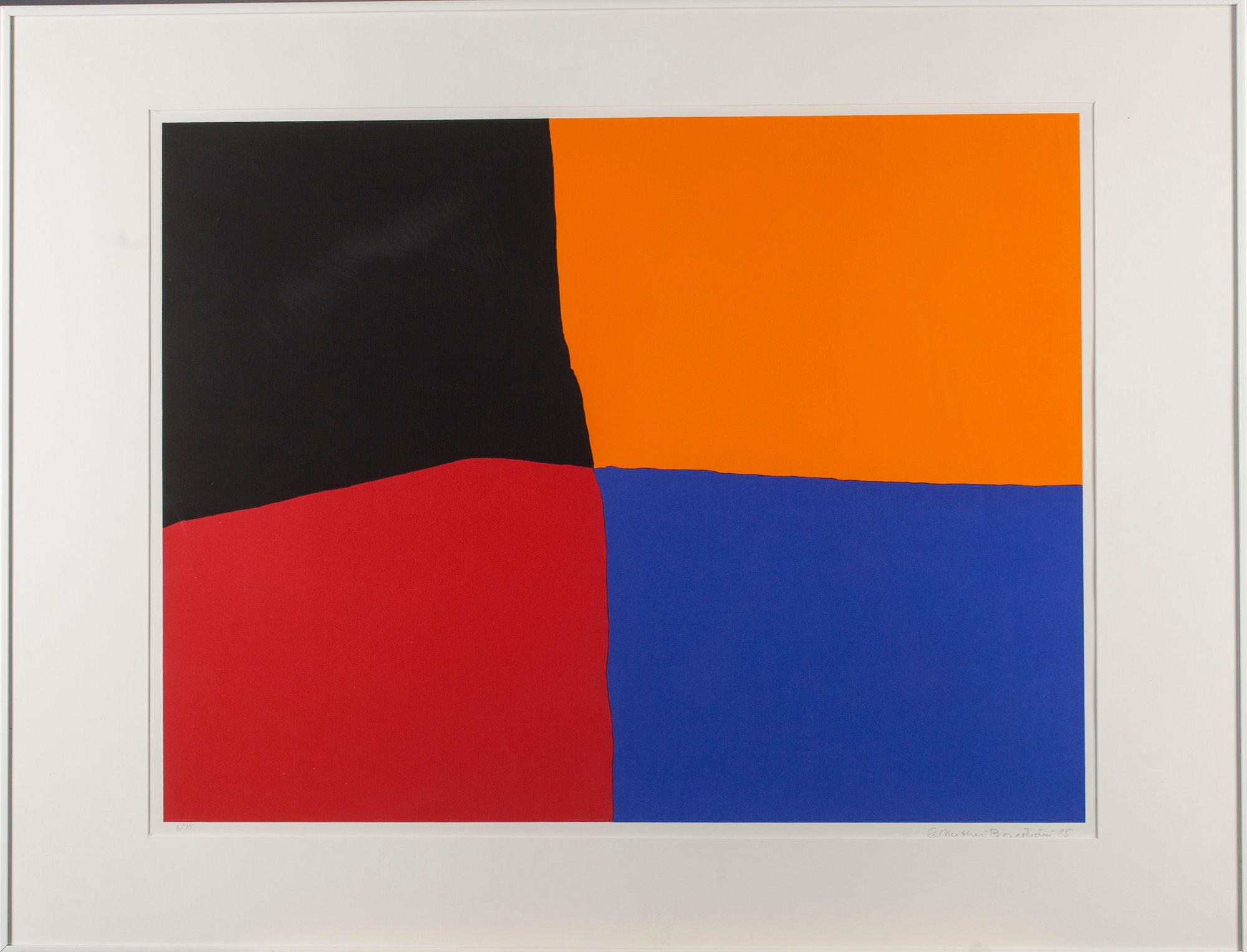 ERNST METHER-BORGSTRÖM, serigrafi, signerad, daterad -85 och numrerad 6/75.