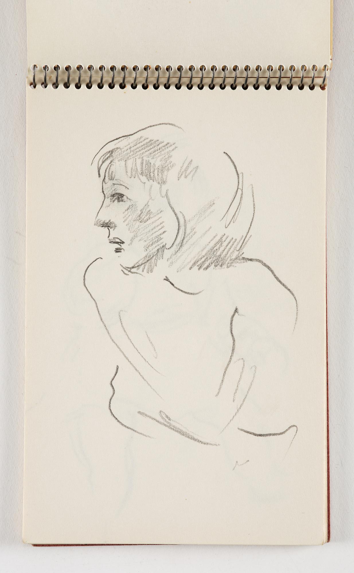 Lotte Laserstein, 10 små skissblock med teckningar.