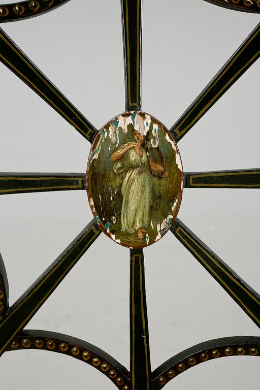 KARMSTOL, Hepplewhite-stil, omkring sekelskiftet 1900.