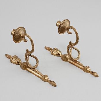 VÄGGAPPLIQUER, ett par, mässing, "Törne", ur IKEA:s 1700-talskollektion, 1900-talets fjärde kvartal.