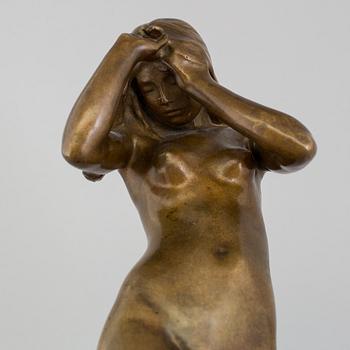 CARL ELDH, SCULPTURE, bronze, signed and dated 1900.