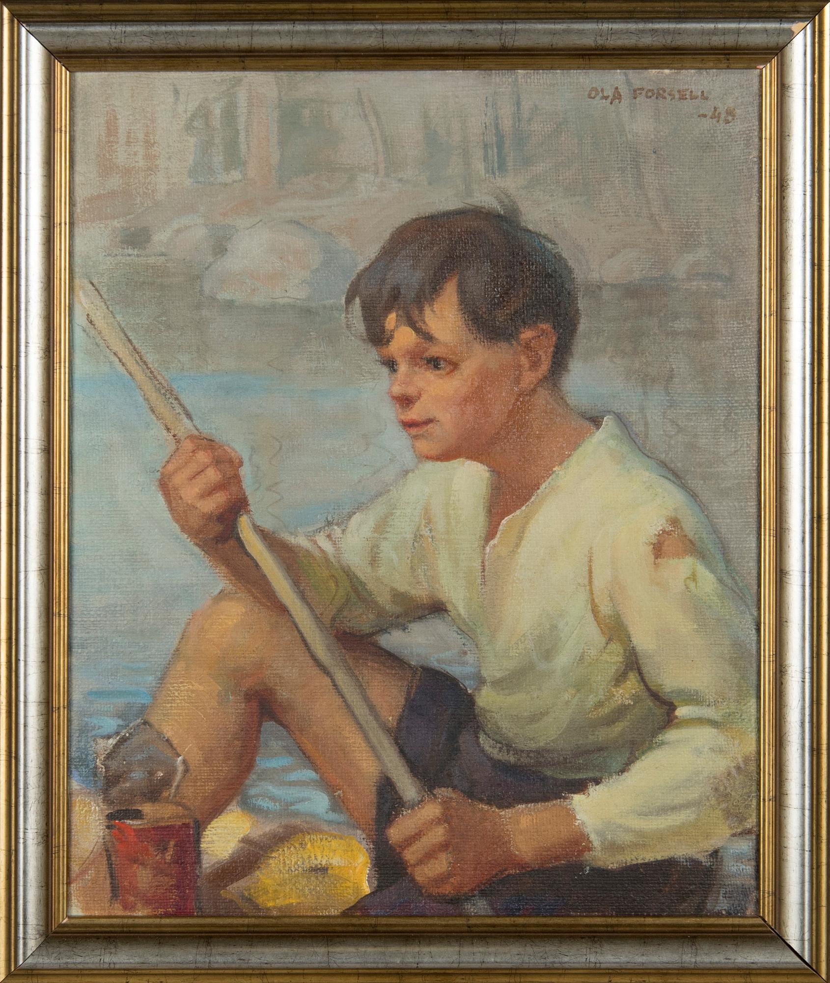 Ola Forsell, Pojke som metar fisk.
