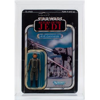 STAR WARS, Prune Face, B-Wing Pilot, Klaatu & AT-AT Commander, ROTJ, Kenner 1983.