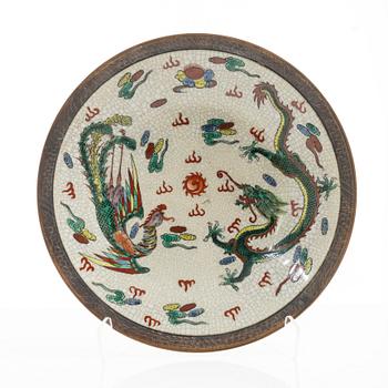 Fat, två stycken, porslin, Kina, tidigt 1900-tal.